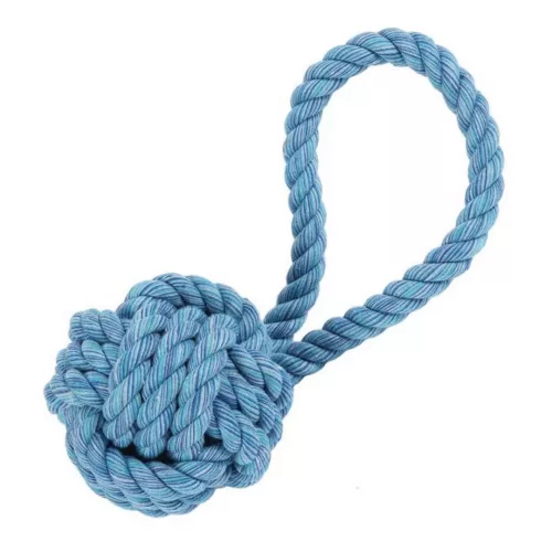 Nuts For Knots Tug Toy Blue